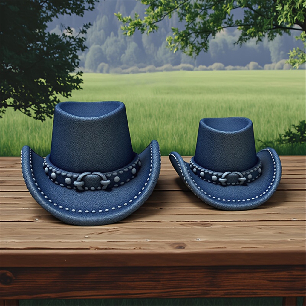 Cowboy Hat Silicone Molds for Epoxy Resin Making Candle Soap Temperature Resistant Easy Demolding Silicone Candle Mould