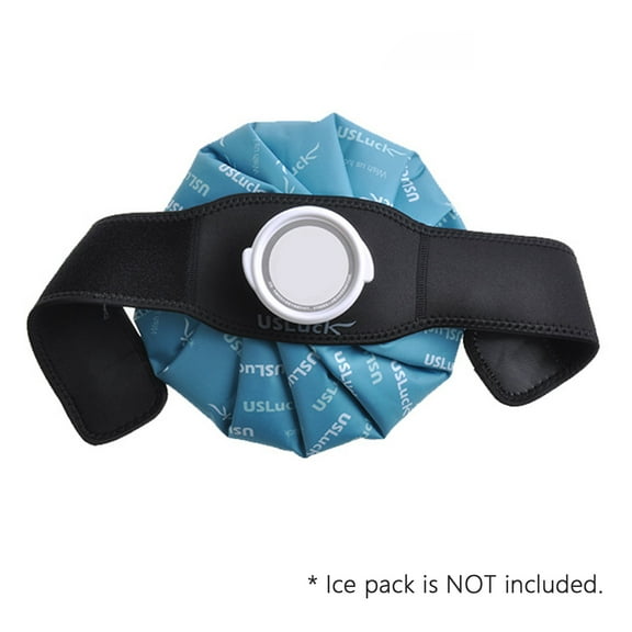 JELLOO Retaining Strap Reusable Ice Pack Wrap Edging Strap Black Suitable for S/M/L Size Ice Pack