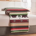 thumbnail image 6 of Jessy Home King Quilt Lodge Red Green Brown Deer Bear Quilt Cabin Bedspread Set, 6 of 7