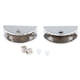 thumbnail image 5 of 3x Soporte para soporte de soporte para estante con pinza de clip de ajustable 2 piezas, forma brillante, semi, intervalo ajustable (6mm Sunnimix Abrazadera fija ajustable, 5 of 8