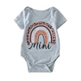 thumbnail image 4 of TAIAOJING Mama and Mini Shirts Clothes Letter Girls Rainbow Boys Sleeve Family Baby For Outfits And Me Romper Mommy Summer Short Bodysuit Girls Romper&Jumpsuit 12-18 Months, 4 of 9
