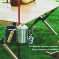 thumbnail image 4 of Soidarity Poste de lámpara de Camping, soporte de placa de mesa, farol de acero inoxidable, estante de almacenamiento de alimentos, soportes carpas, 4 of 6