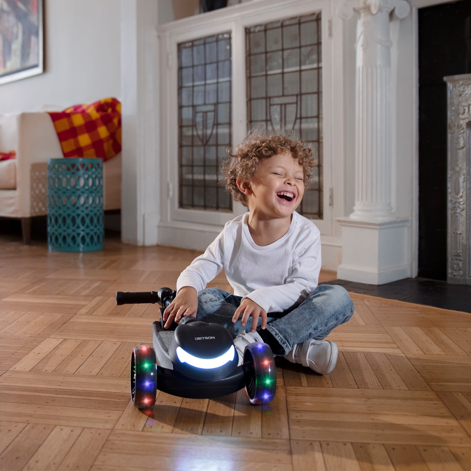 Jetson Jupiter Mini Kids' 3-Wheel Kick Scooter Black, Kids Ages 3+