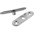 thumbnail image 4 of Bisagras de puerta de 6 piezas, accesorio de banda de acero inoxidable, bisagra de pivote de puerta giratoria de 360 grados, 57mm x 16mm (plata) brillar Electrónica, 4 of 4