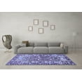thumbnail image 3 of Ahgly Company Indoor Square Persian Blue Traditional Area Rugs, 6' Square, 3 of 4