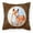 Red & White, variant on Red and White Basenji Fabric Decorative Pillow