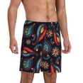 thumbnail image 2 of Fotbe Paisley1 Pantalones Cortos de Pijama para Hombre, Ropa de Dormir, Pantalones de Pijama Cortos para Hombre-XX-Large, 2 of 6