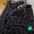 thumbnail image 3 of WDCOZY Ruched Faux Fur Throw Blanket,Bubble Plush Blanket with Soft Fleece Backing, Cozy Decorative Blanket for Couch, Sofa and Bed, Dark Gray, 60" x 80", 3 of 9