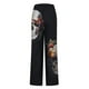 thumbnail image 5 of Pantalones deportivos holgados, informales, retro, con cordón y pernera ancha, estampados y bolsillos para mujer, 5 of 5