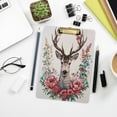 thumbnail image 6 of Deer and Flowers Acrylic Clipboards A4 Standard Letter Size Clipboard 12.5" X 9" Clip Board for Students Teacher Office, 6 of 7