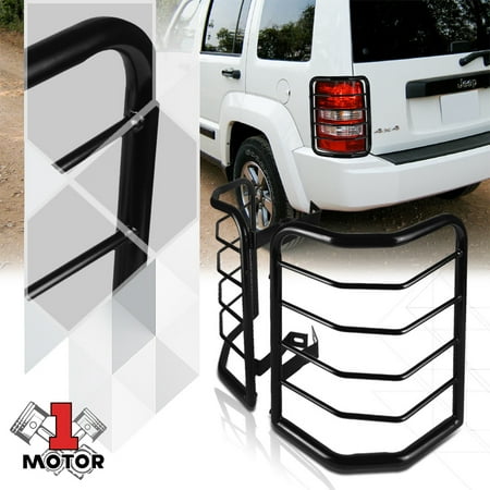 Black Stainless Steel Tail Light Lamp Guard Protector For 08 13 Jeep Black Stainless Steel Tail Light Lamp Guard Protector For 08 13 Jeep Liberty 09 10 11 12
