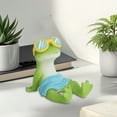 thumbnail image 5 of BingTong Cute Frog Phone Holder With Anti-Slip Pads, Resin Cell Phone Stand Kawaii Animal Desk Phone Holder Universal Fit Smart Mobile Phones Stand Desk Ornaments E, 5 of 7