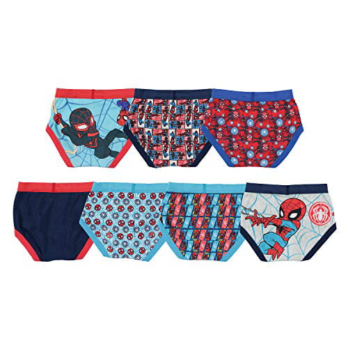 Spiderman Toddler Boys Briefs, 7-Pack, Sizes 2T-4T