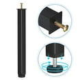 thumbnail image 3 of Uxcell 4 Pack Adjustable Height Bed Frame Support Legs(350mm-385mm/13.8"-15.2"), Black, 3 of 5