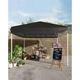 thumbnail image 4 of Abri de Jardin Pliante Robuste 10 X 10 Pi, Pavillon Extérieur avec 3 Hauteurs Réglables, Installation Sans Outils – Comprend Sacs de Sable, Piquets, Cordes Rigides, Sac de Transport – Blanc / Vert / Bleu / Kaki / Gris / Noir, 4 of 7