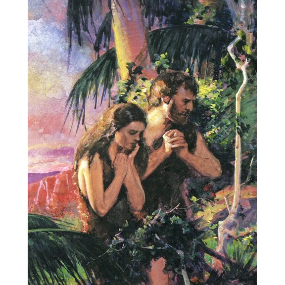 Catholic print picture - The Fall of Adam and Eve T - 8" x 10" ready to be framed