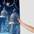 thumbnail image 3 of Fenyluxe Christmas Trees Snow Crescent and Stars Print Shower Curtain, Background Curtain for Showers and Bathtubs, 100% Polyester Bathroom Shower Curtain Set with Hooks 60x72, 3 of 7