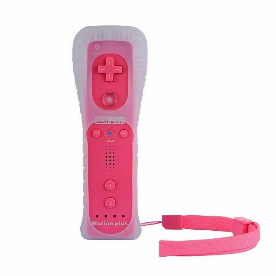 Built In Motion Plus Remote Controller Pink For Nintendo Wii And Wii U