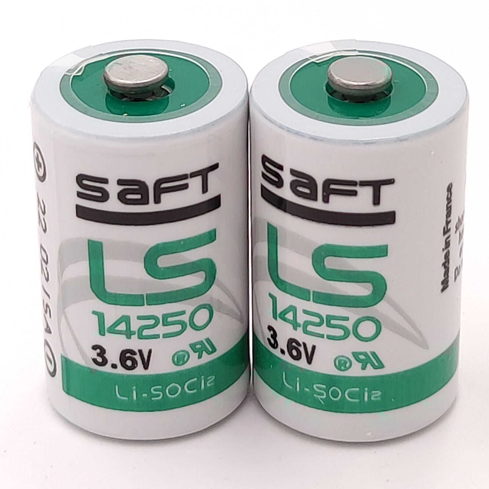 100Pcs Batteries For Saft ls14250 3.6v Lithium Thionyl Chloride 1/2 AA Battery 1200mAh