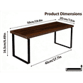 thumbnail image 2 of Meilimei 1 Pack Monitor Stand Riser, Wood Desk Storage Organizer for Office Laptop, Computer, Antique Brown, 2 of 6