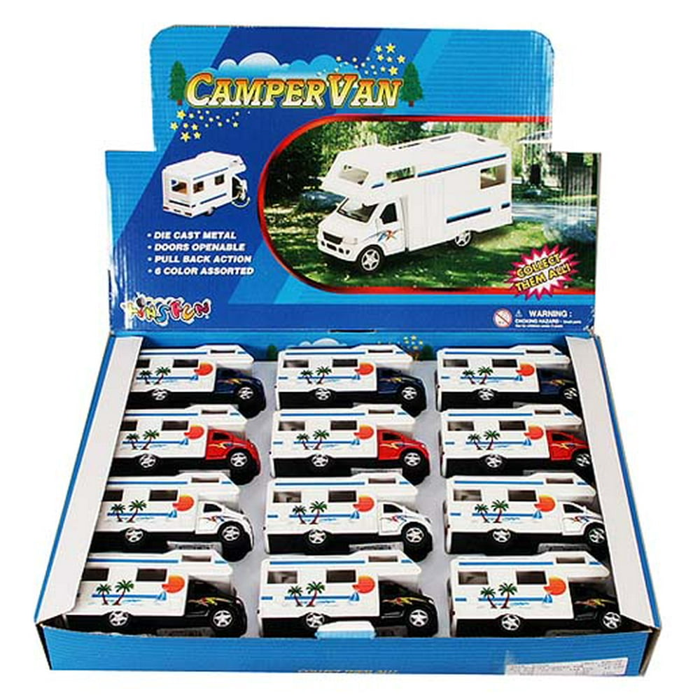 Camper Van Diecast Car Package Box of 12 5 inch scale Diecast Model