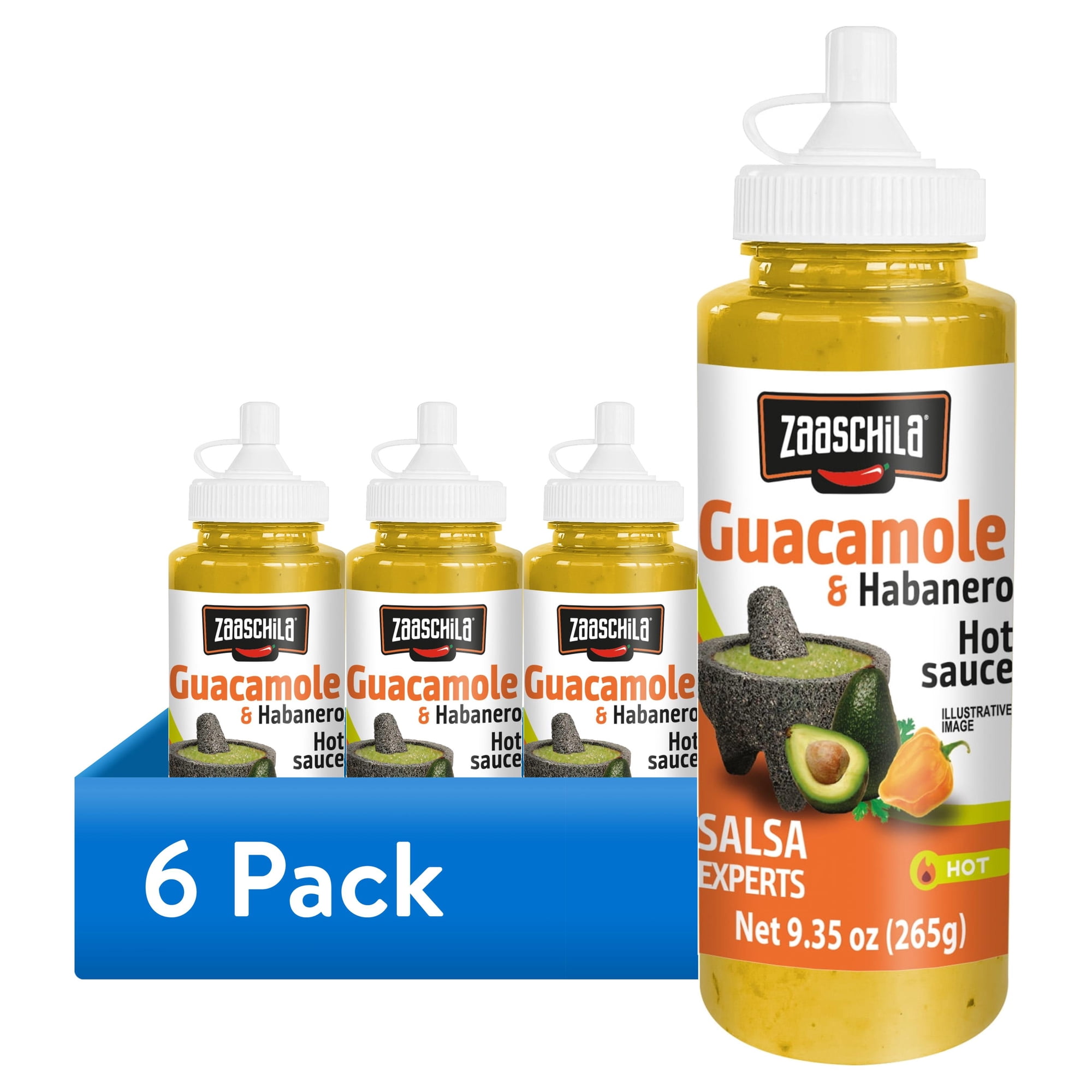 (6 pack) Zaaschila Guacamole Salsa 9.35 oz