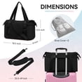 thumbnail image 3 of Bolsa de gimnasio Maxtop para mujer y hombre, negra, para yoga, con funda para zapatos, 3 of 7