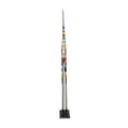 thumbnail image 7 of 6" x 59" Multi Colored Wood Striped Elephant Sculpture, by DecMode, 7 of 7