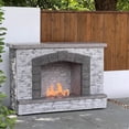thumbnail image 1 of Prokan 67” European ledge outdoor propane fireplace, 1 of 11