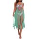 thumbnail image 3 of VISgogo - Bikini para mujer, sin mangas, para playa, con borlas caladas, vestido de verano VISgogo  moda, 3 of 6