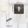 thumbnail image 3 of Ganchos adhesivos de 2 piezas Unique Bargains para toallas y abrigos, ganchos de pared autoadhesivos para baño y cocina, tono plateado, 3 of 6