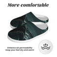 thumbnail image 6 of JUNZAN Moonlit Night Sky Shark Print Cozy Slippers for Men& Women,Fuzzy Slip-on Slippers TPR Sole Slippers Plush Lining House Shoes for Indoor & Outdoor-11, 6 of 7