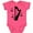 Vintage Hot Pink, variant on Inktastic Harp Silhouette Music Boys or Girls Baby Bodysuit