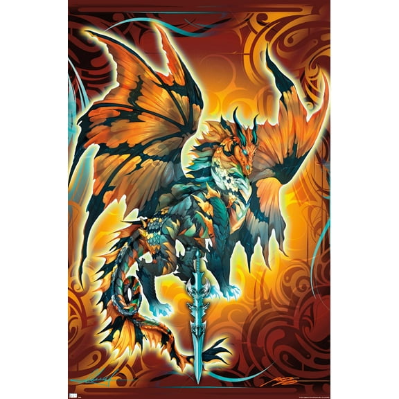 Ruth Thompson - Dragonblade Thunderblade Wall Poster, 22.375" x 34"