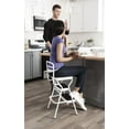 thumbnail image 3 of COSCO Stylaire Retro Chair + Steel Step Stool with Vinyl Flip-Up Seat, 3 of 9