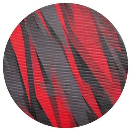 

joogoo Triangle Geometry Pattern Round Plate Mats for Dining Table Placemat 1 Piece Holiday Decoration