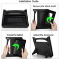 thumbnail image 6 of For Amazon Fire HD 10 / Fire HD 10 Plus (11th Generation, 2021 Released) Case with Screen Protector and Stylus, EpicGadget EVA Foam Lightweight Shockproof Handle Kickstand Kids Friendly Cover (Black), 6 of 6