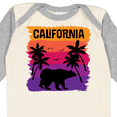 thumbnail image 4 of Inktastic California Sunset Vacation Beach Girls Long Sleeve Baby Bodysuit, 4 of 5