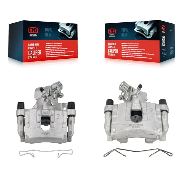 CMX Rear Disc Brake Caliper Assembly Left Right Side (Driver Passenger) Kit for Car 2006-2010 2012-2015 Mazda 5 KBC-100411