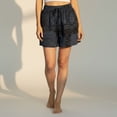 thumbnail image 6 of Elephant Print Relaxed Summer Shorts with High Elastic Waist and Pocket, 6 of 7