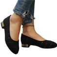 thumbnail image 5 of longantii Women's Flats Shoes Women Comfortable Woven Dress Shoes Black Pointed Toe Flats Ballet Mesh Knit Flat Dressy Slip on Business Casual Shoes for Women, 5 of 7