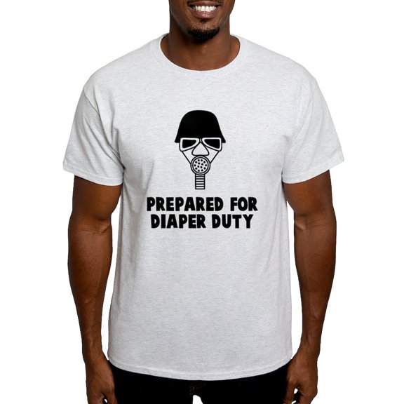 CafePress - Prepared For Diaper T Shirt - Men's Classic Graphic T-Shirt