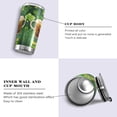 thumbnail image 2 of SKYSONIC St. Patrick's Day Tumbler Stainless Steel Double Wall Vacuum Reusable Insulated Mug with Straw and Built-in Coaste for Cold and Hot Beverages, 12oz, 2 of 7