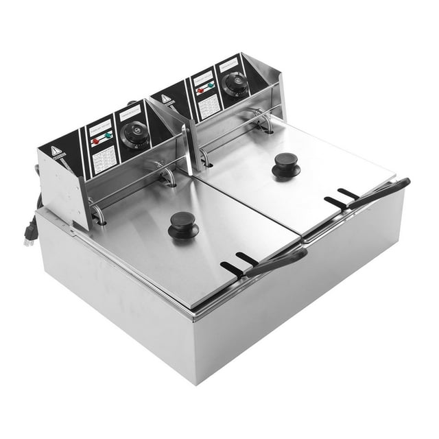 Dual Frying Machine, Detachable Electric Deep Fryer For Home Kitchens