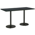 thumbnail image 7 of KFI Studios Mode 3' x 8' Dining Table, Mahogany, Black Base, 7 of 7