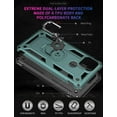 thumbnail image 3 of Phone Case for Google 5,Google Pixel 5 Case, [ Military Grade ] Shock-Absorption Bumper Cover Google Pixel 5 Anti-Scratch Case with Ring Car Mount Kickstand for Google Pixel 5 5G - Teal, 3 of 10