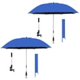 thumbnail image 2 of Dbuoem 2 Pcs 48 inch Beach Umbrella with Clamp,360-degree Adjustable,UPF50+ Large Umbrella for Beach Chair,Patio Chair,Wheelchair,Camping Chair,Golf Carts, 2 of 8