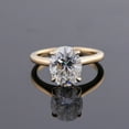 thumbnail image 4 of solitaire jewels 2.75CT Oval Moissanite Hidden Halo Engagement Ring For Women, 14K Yellow Gold, 4 of 9