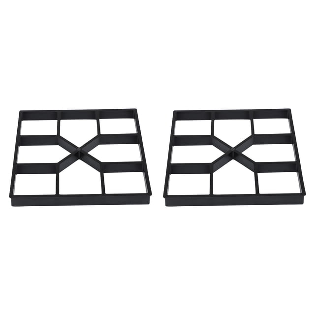 Molde de pavimentación duradero de 2 piezas Herramienta de modelado de bricolaje para el uso del piso de cemento HOMEMAXS 10367999-MX