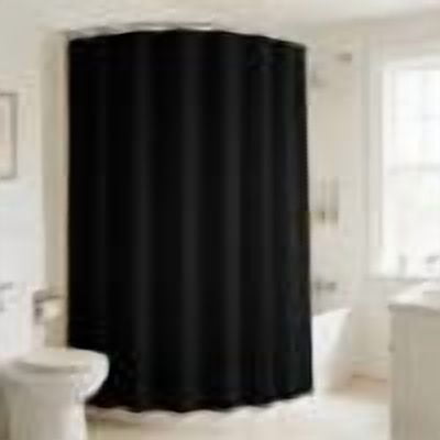 Solid Color Bathroom And Toilet Partition Curtain Shower Curtain Thickened And Waterproof Available In Six Colors Includes 12 Hooks And 70.87 X 70.87 Inches